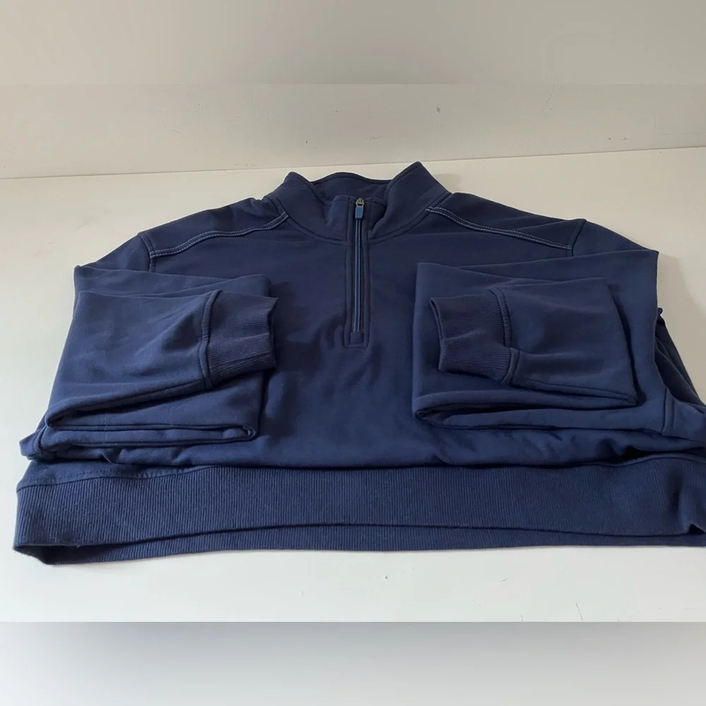 IZOD Advantage Navy Quarter-Zip Pullover – Size XLT